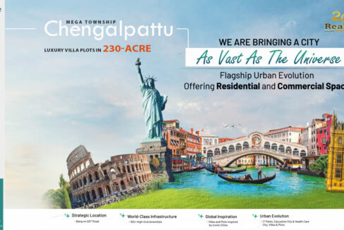 Explore Sameera Universe Chengalpattu – a premium 230-acre mega township along GST Road featuring residential plots ranging from 600 to 3,000 sq. ft. Ideal for comfortable and secure living with amenities like a club house, 24/7 water supply, power backup, gym, and children's play area. This gated community offers proximity to key facilities, including schools, hospitals, and commercial spaces, making it a top investment choice in Chennai's real estate market.